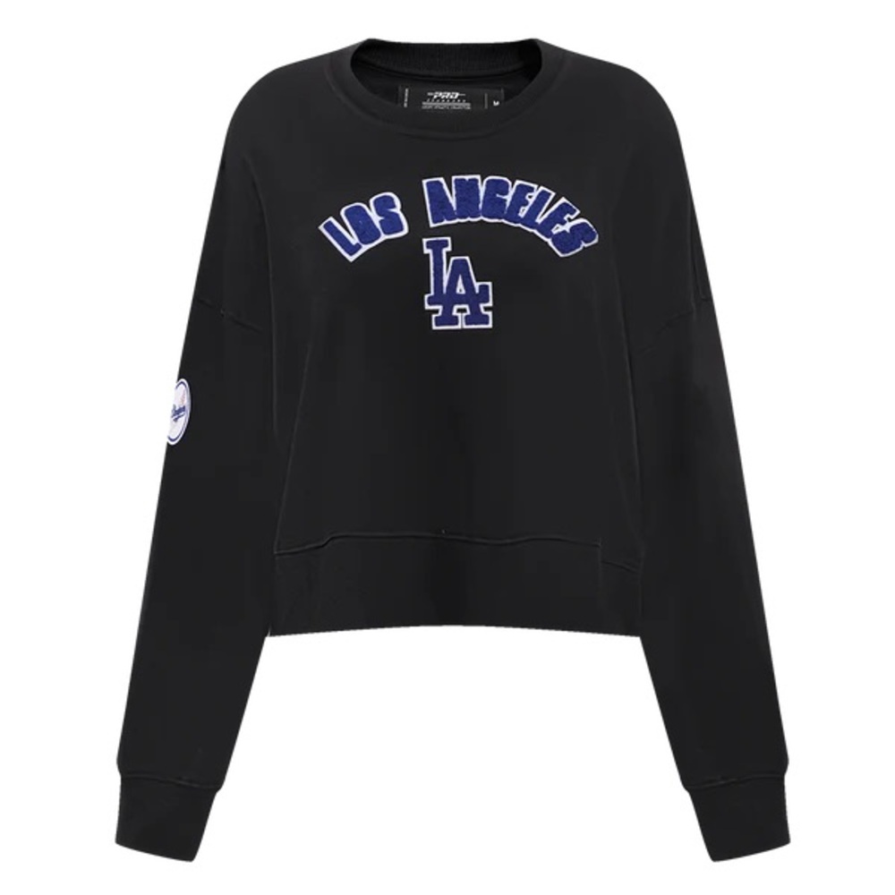 LOS ANGELES DODGERS CROP WOMEN'S CREWNECK LOS ANGELES NWT MEDIUM PRO STANDARD LA